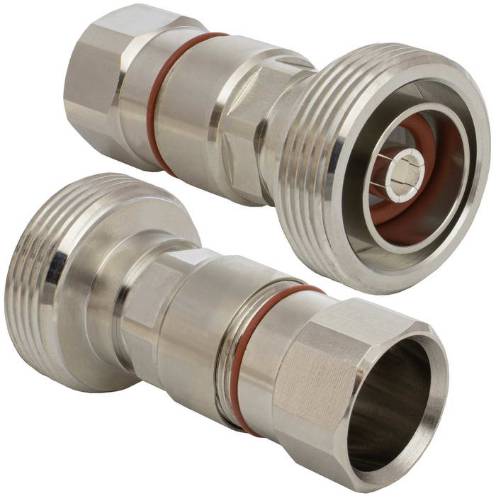 Высокочастотный разъем 7/16 DIN (розетка) RUICHI 25-J012V, 4 ГГц, 50 Ом, IP68, -40...+85 °C, монтаж на кабель, тип кабеля РК 50-12-33, корпус/контакт латунь фото 1