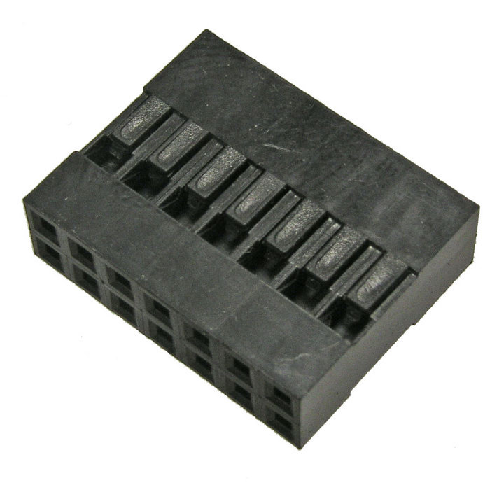 Гнездо для плат 2.54 мм BLD 2x07 (BLD-14), клеммный, 14 контактов фото 1