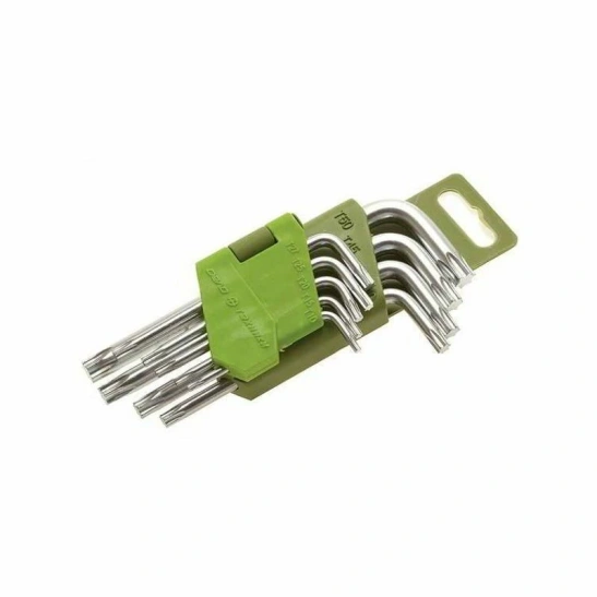 Набор шестигранных ключей TORX (звезд.)9шт короткие "Дело Техники" 563090 фото 1