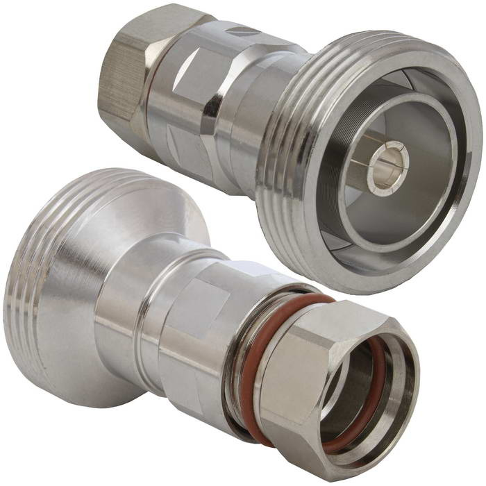 Высокочастотный разъем 7/16 DIN (розетка) RUICHI 25-J012U, 7.5 ГГц, 50 Ом, IP68, -40...+85 °C, монтаж на кабель, тип кабеля SCF-12-50, РК 50-9-35, корпус/контакт латунь фото 1