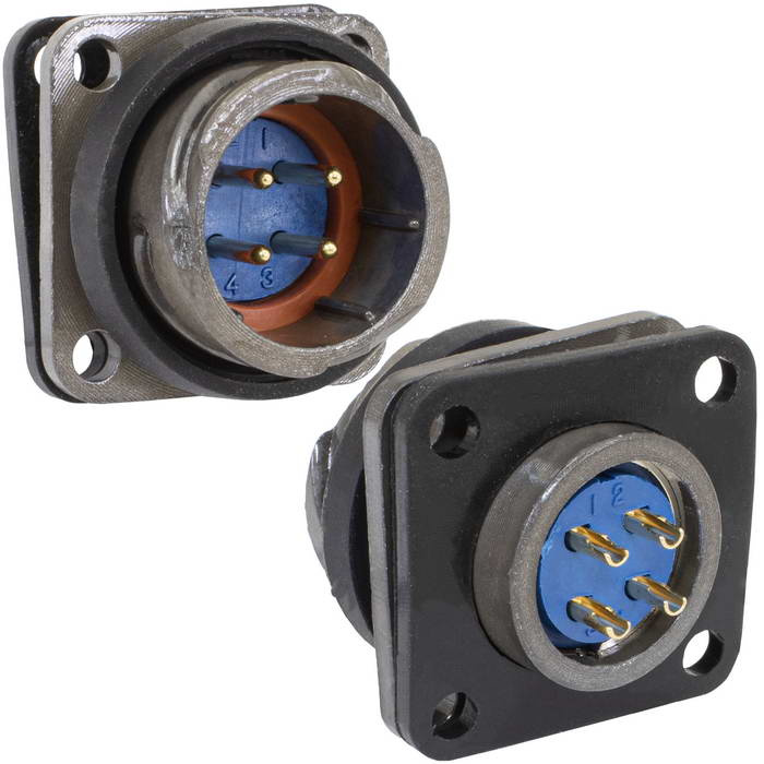 Разъём быстроразъёмный RUICHI FQ18-4pin ZJ, 4-х контактный фото 1