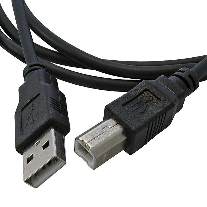 Компьютерный шнур RUICHI USB-B(m)-USB-A(m), 1.5 м, чёрный фото 1