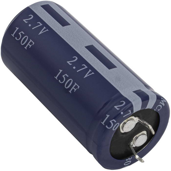 HP-2R7-J157VYJ30, ионистор KAMCAP, 150 Ф, 2.7 В, 25.4х54 мм, циллиндрический, с жесткими выводами (Snap in) фото 1