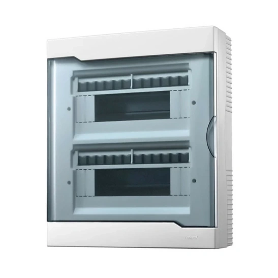 Бокс ЩРВ-П-24 LUXRAY 731-1000-024 с прозр.крышкой для внутр. уст. 24-х модульных устройств фото 1