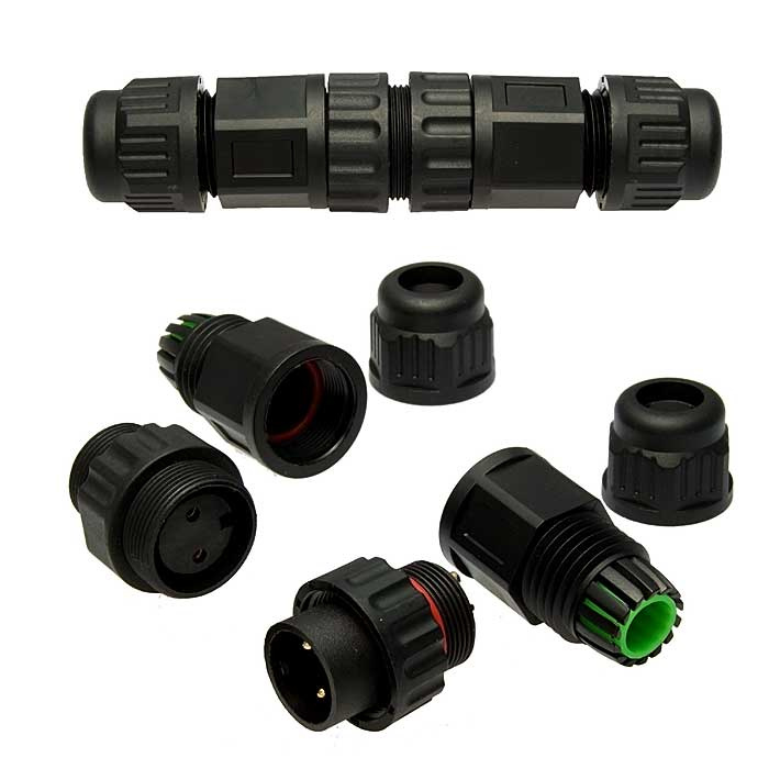 Разъём герметичный SZC-260 2pin (IP68), 2 контакта фото 1