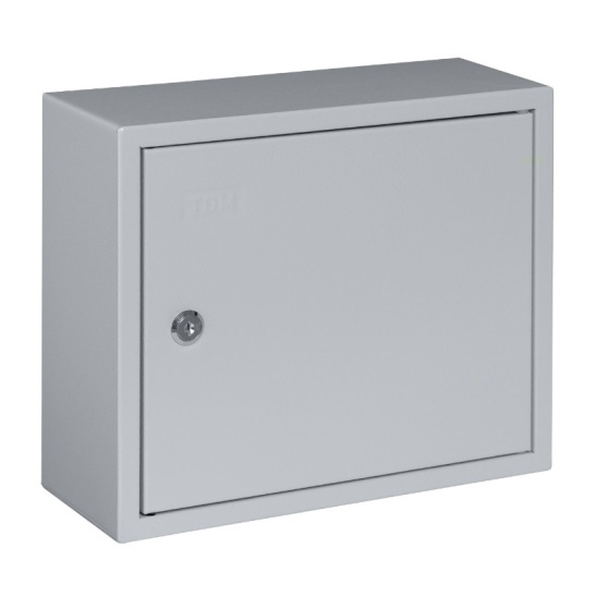 Корпус металлический TDM ЩРН-09 серый IP31 265х310х120 мм (SQ0905-0010) фото 1