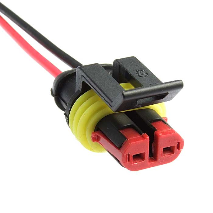 Разъём авт. соединитель RUICHI DJ7021-1.5-21 (18AWG 200 мм), 12/ 24 (DC) В фото 1