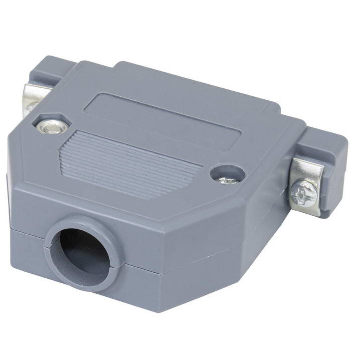 Корпус к разъёму DP-25C RUICHI, на 25 контактов, пластик, цвет серый фото 1