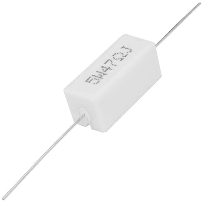 Мощный постоянный резистор RUICHI RX27-1 47 Ом 5W 5% / SQP5, керамо-цементный  корпус фото 1