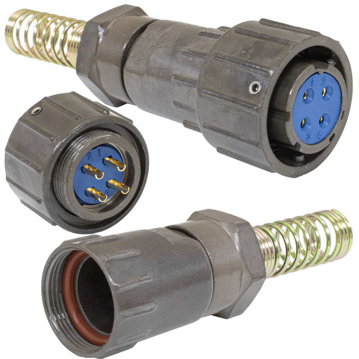 Разъём быстроразъёмный RUICHI FQ18-4pin TK-8, 4-х контактный фото 1