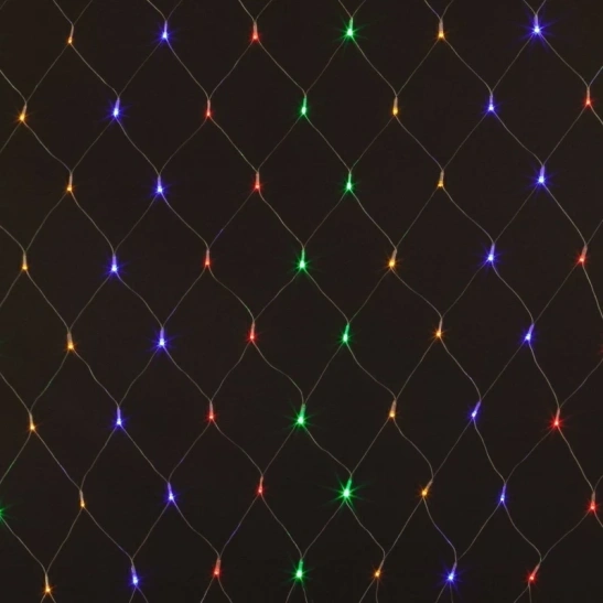 Гирлянда светодиодная "Сетка" 240 LED, 2*2 м, мультиколор, с контроллером, IP20 фото 1