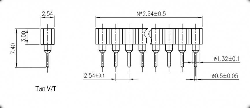 Панелька для микросхем RUICHI SCSL-40 PSLM, 40 гнёзд фото 2