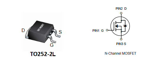 30N03A HXY полевой транзистор (MOSFET), N-канал, 30 В, 100 А, 5.5 мОм, 20 нКл, TO-252 (DPAK) фото 2