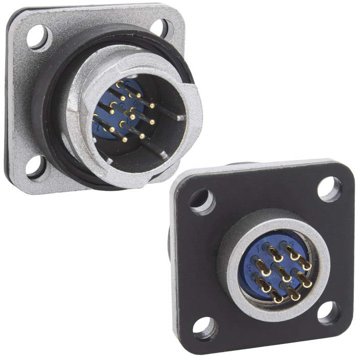 Разъём быстроразъёмный RUICHI FQ14-9pin ZJ, 9-контактный фото 1