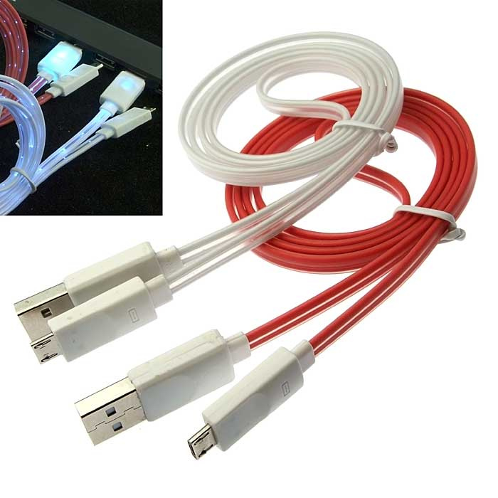 Шнур для мобильных устройств USB to MicroUSB light line1m фото 1