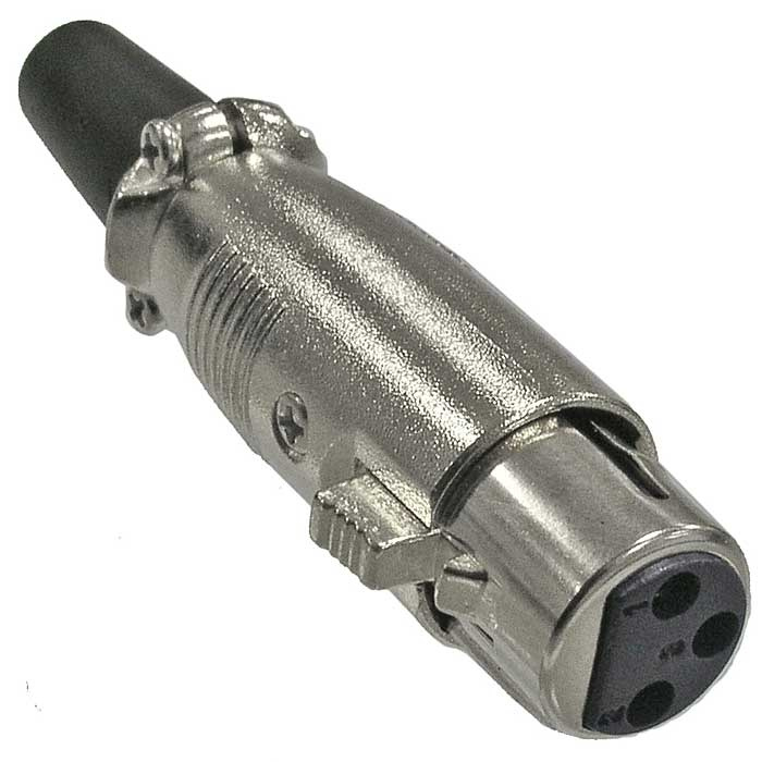 Разъём микрофонный XLR RUICHI TD-393, гнездо 3-х полюсная фото 1
