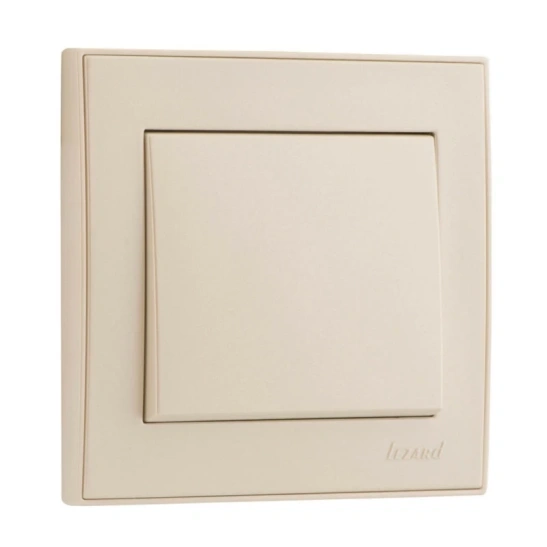 Выключатель RAIN 703-3030-100  1КЛ жемчужно-белый металлик с/у РЭЙН Lezard фото 1