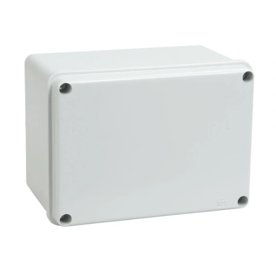 Коробка КМ41261 распаячная 150х110х85 мм О/П IP44 (RAL7035, гладкие стенки) ИЭК фото 1