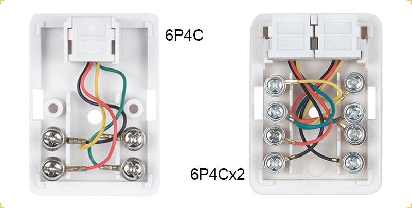 Разъём RJ RUICHI TJC-6P4C mini, 1 гнездо фото 2