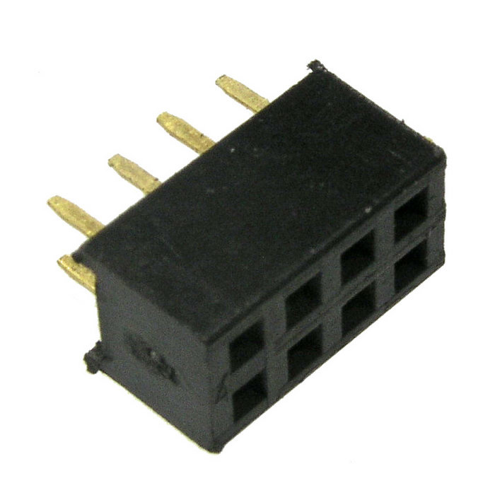 Гнездо для плат 2.00 мм RUICHI PBD2-8 (PBD2-2x4) 2.00 мм, 8 контактов фото 1