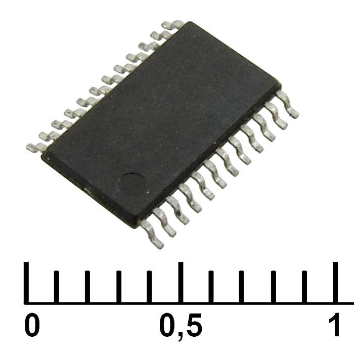 SN74CBTD3861PWR, 10-битный шинный переключатель на полевых транзисторах Texas  Instruments, корпус TSSOP-24 фото 1