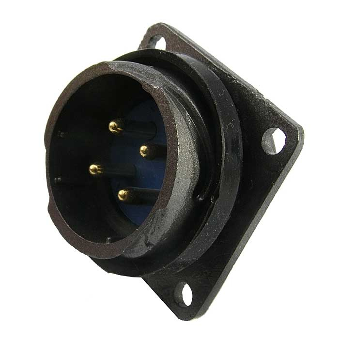 Разъём быстроразъёмный SZC FQ24-4pin ZJ, 4-х контактный фото 1