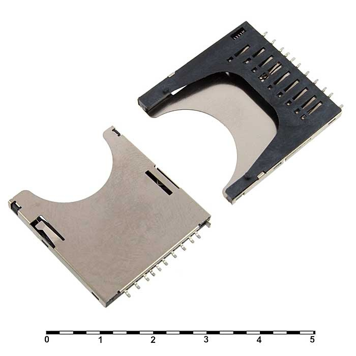 Держатель SIM RUICHI SD-03 push fix, 3 контакта фото 1