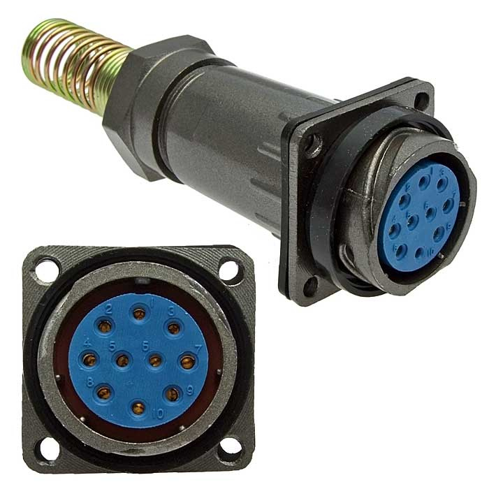 Разъём быстроразъёмный SZC FQ24-10pin ZPK-12, 10-ти контактный фото 1
