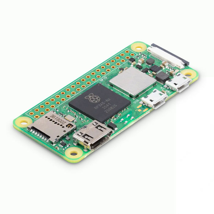 Одноплатный компьютер Raspberry Pi Zero 2 W, четырёхъядерный процессор 1 ГГц, 512 МБ   ОЗУ, модуль Wi-Fi и Bluetooth фото 1