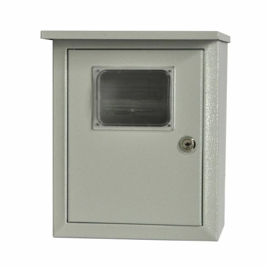 Щит 280*230*140 с козырьком №1 и стеклом IP54 фото 1