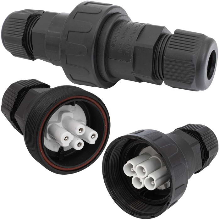 Разъём герметичный SZC ZT-686-4P IP68, 4 контакта фото 1
