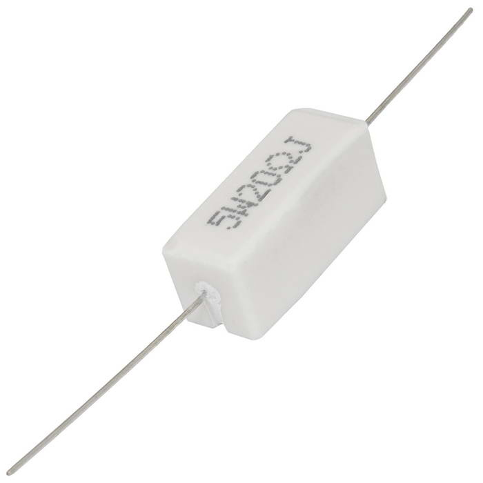 Мощный постоянный резистор RUICHI RX27-1 20 Ом 5W 5% / SQP5, керамо-цементный  корпус фото 1