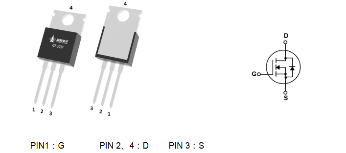 BRCS080N10SHRA Blue Rocket полевой транзистор (MOSFET), N-канал, 100 В, 73 А, 8.5 мОм, 37     нКл, TO-220 фото 2