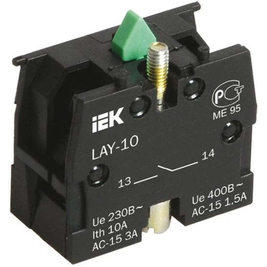 Контактный блок 1з для серии LAY5 IEK (BDK21) фото 1