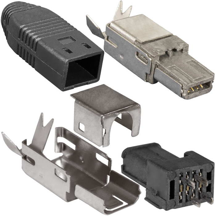 Разъём USB RUICHI USBA/Mini-SP, 4 контакта фото 1