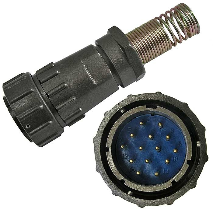 Разъём быстроразъёмный SZC FQ30-14pin TJ-16, 14-ти контактный фото 1