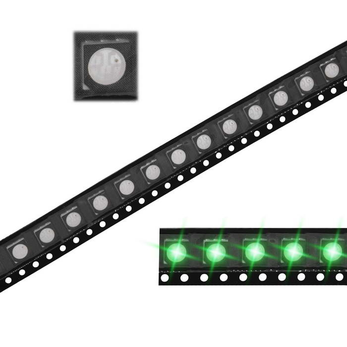 XL-5050UGC Xinglight светодиод зеленый 525 нм, 4500 мкд, 5050 (5.0x5.0x1.6 мм) фото 1
