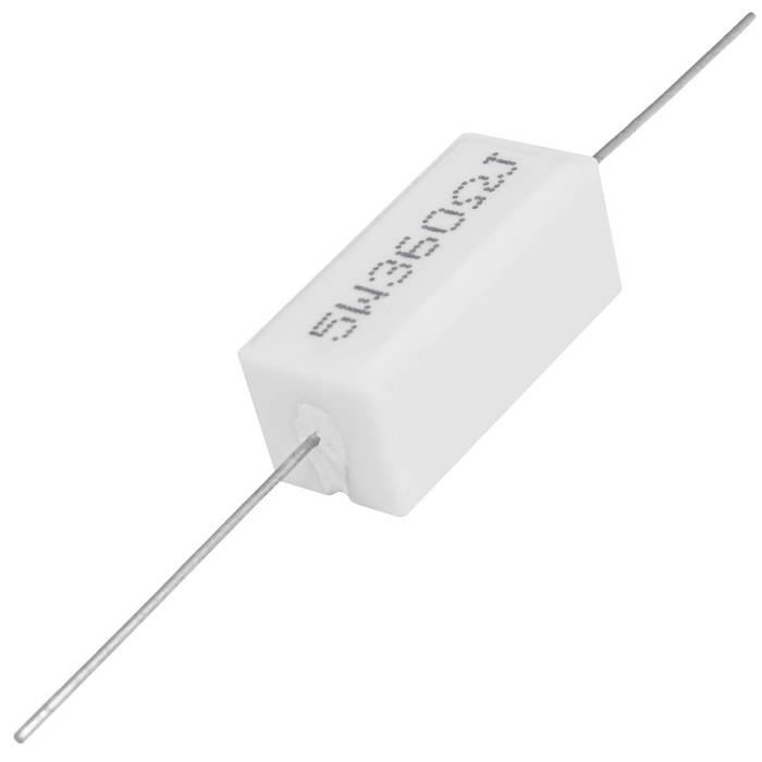 Мощный постоянный резистор RUICHI RX27-1 360 Ом 5W 5% / SQP5, керамо-цементный   корпус фото 1