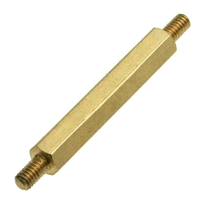 Стойка монтажная для печатной платы RUICHI PCHNN-27, шестигранная, латунная фото 1