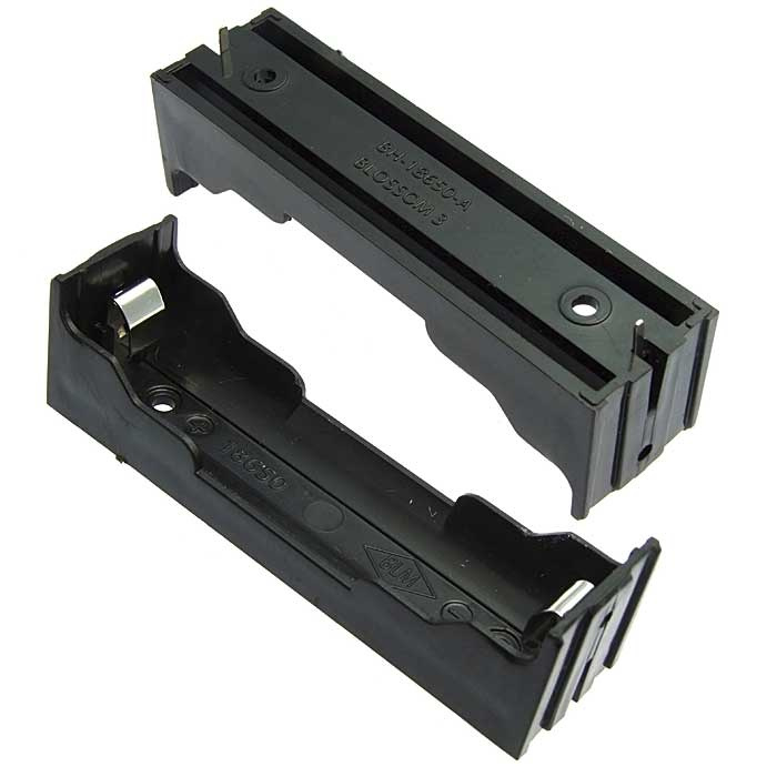 Батарейный отсек RUICHI Battery Holder for Li-ion 1X18650, открытый фото 1
