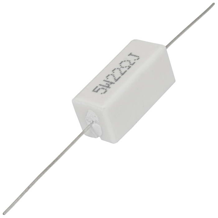 Мощный постоянный резистор RUICHI RX27-1 22 Ом 5W 5% / SQP5, керамо-цементный  корпус фото 1