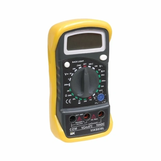 Мультиметр цифровой MASTER MAS830L IEK (TMD-3L-830) фото 1