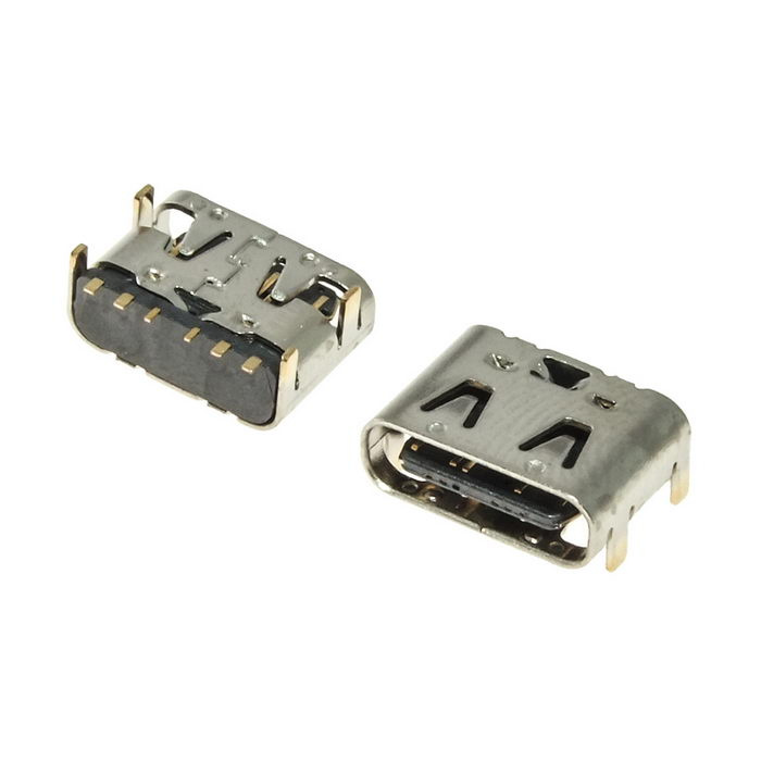 Разъём USB RUICHI USB3.1 TYPE-C 06PF-073, 6 контактов фото 1