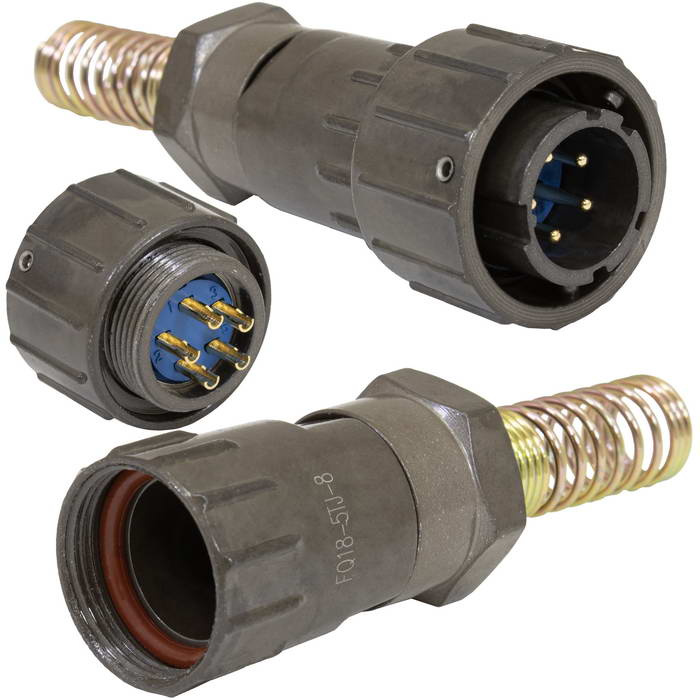 Разъём быстроразъёмный RUICHI FQ18-5pin TJ-8, 5-ти контактный фото 1