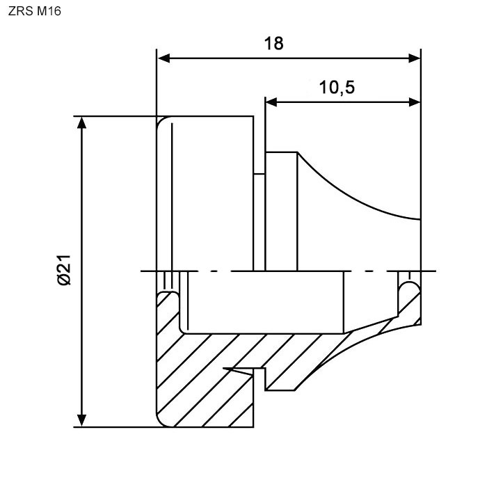 Кабельный ввод ZTM-ELECTRO ZRS M16G, EPDM фото 2