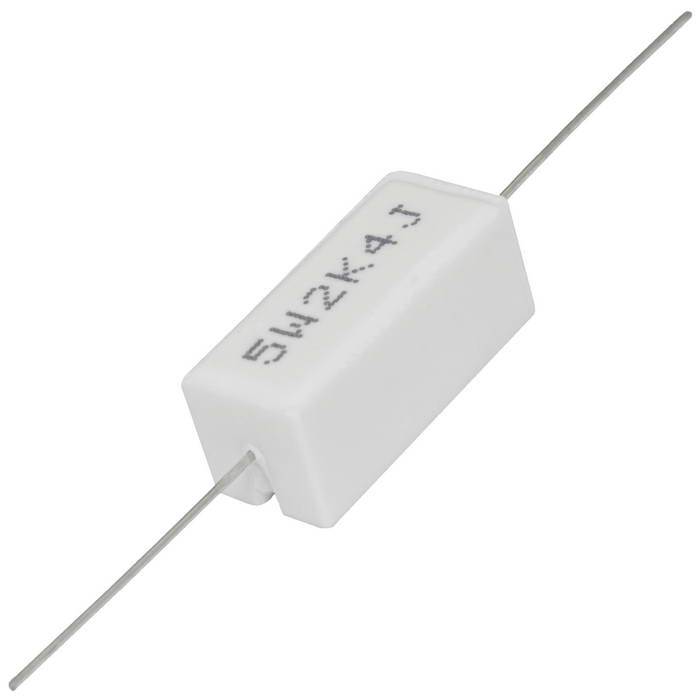 Мощный постоянный резистор XIN HUA RX27-1 2.4 кОм 5W 5% / SQP5, керамо-цементный  корпус фото 1