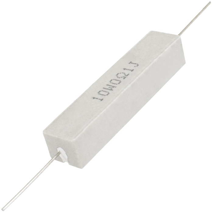 Мощный постоянный резистор RUICHI RX27-1 0.1 Ом 10W 5% / SQP10, керамо-цементный  корпус фото 1