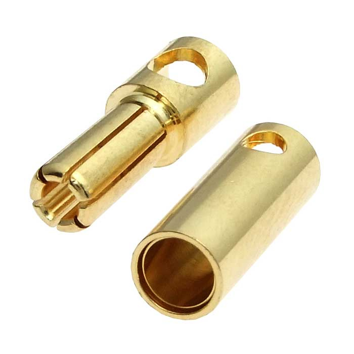 Разъём для RC моделей RUICHI Plug 5.0 M+F, металл фото 1
