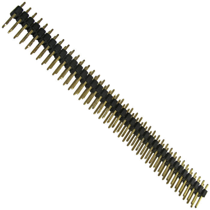 Штырь для плат 2.54 мм RUICHI PLD 2x40 (PLD-80 шаг 2.54 мм), 80 контактов фото 1