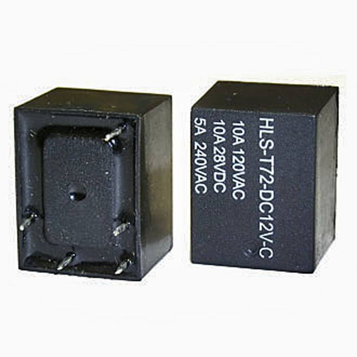 Электромагнитное реле RUICHI T72 12VDC (843) 10A, монтаж DIP фото 1